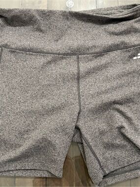 bcg Gray Heather High-Waist Bike Shorts